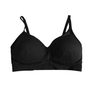 Jockey Womens Black Seamless Wirefree Bralette Convertible Straps Size Large